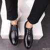 2026 Male Business Formal Wear Casual Shoe Men's Breathable Leather Shoes Black Soft Leather Soft Bottom Spring Best Man Homme