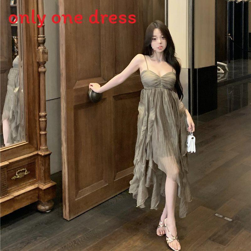 Pure Desire Green Casual Dress With Knit Fabric For Summer Chic Women