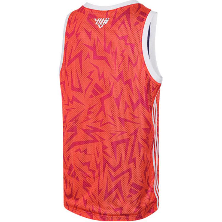Adidas BB KC Tank V-Neck Sleeveless Breathable Vest Men Tops Red JC6795