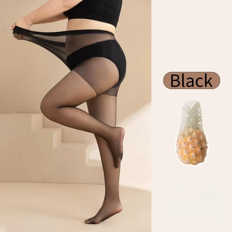 Women Plus Size Pantyhose Women Sexy Ultra Thin Transparent Underwear 10D High Waist Anti-Hook Stockings