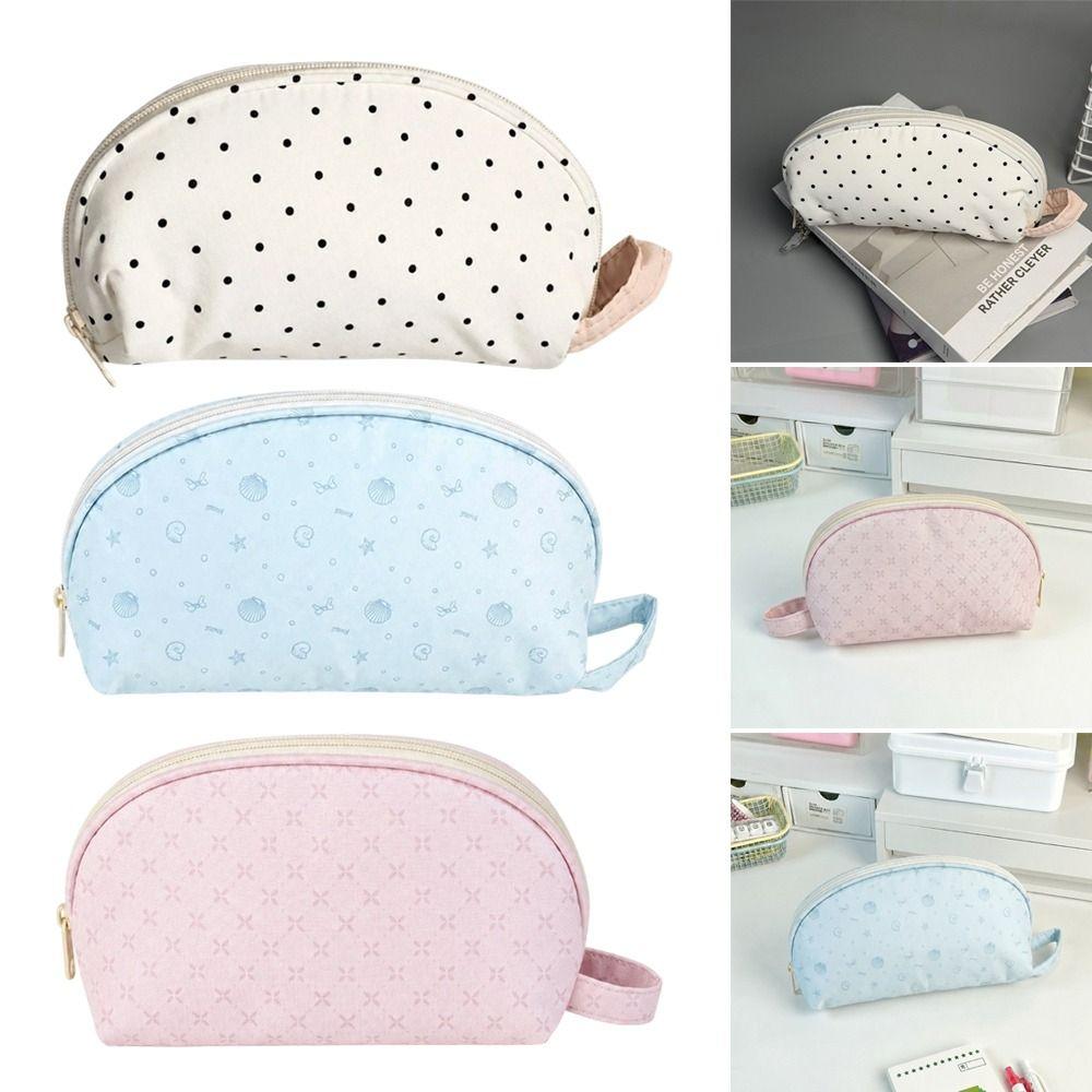 Large Capacity Pencil Case Polka Dot Pattern Stationery Bag Stationery Organizer  School Supplies
