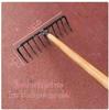 Multi-tooth Iron Rake for Gardening: Soil Loosening & Vegetable Planting
