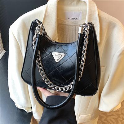 Retro Diamond Chain Underarm Bag Women'S Trend Foreign Style Versatile Casual Shoulder Bag