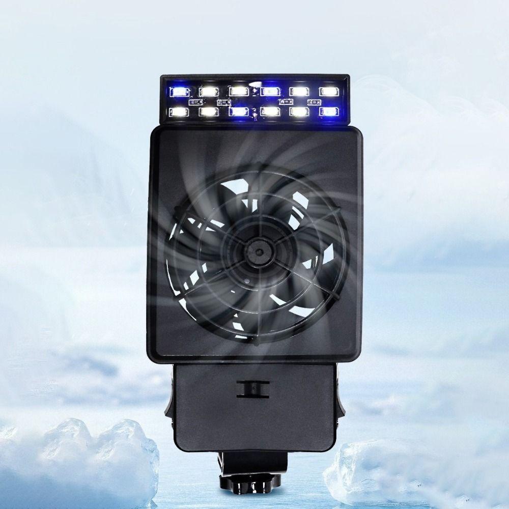 Adjustable Aquarium Wall Fan 180° Rotation Fish Tank Cooler 20 Mm Tank Thickness