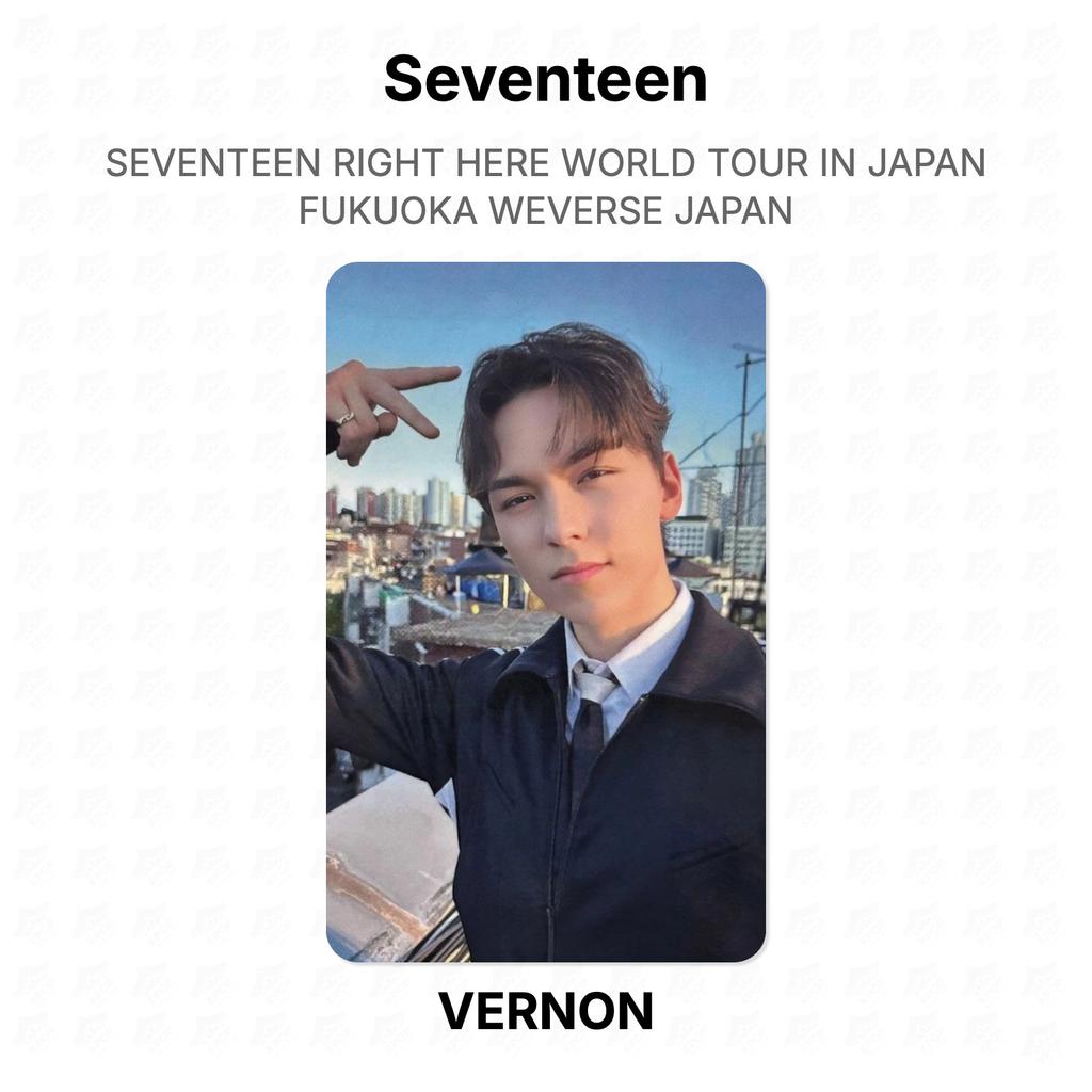 Seventeen PRÁVĚ TADY SVĚTOVÉ TURNEÉ V JAPONSKU FUKUOKA WEVERSE JAPAN Oficiální fotokarta