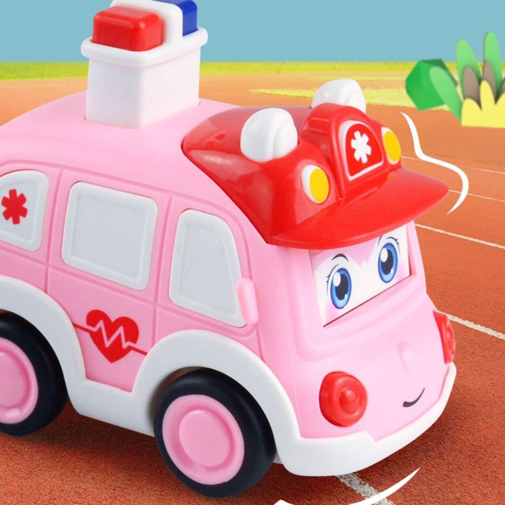 Fire Truck Push and Go Cars Vehicle Wind-up Cars Toys Funny Press and Go Car Toy  Kindergarten Toys