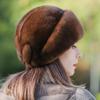 Mink Fur, Whole Mink Fur, Straw Hat, Children's Winter Warmth, Middle-aged and Elderly Mothers' Fashion, Winter Versatile Mink Fur Top Hat