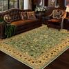 Retro Bohemian Persian Green Carpet for Living Room Comfortable Soft Non-slip Bedroom Rugs Classical Entrance Door Mat Washable
