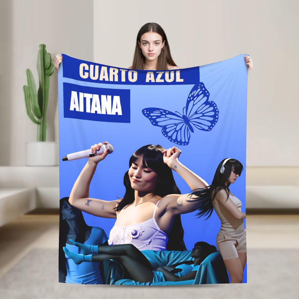 Aitanaed Sänger Decke Spanische Kunst Warme Weiche Ästhetische Plüschdecke Für Draußen Reisen Flanell Tagesdecke Bettbezug