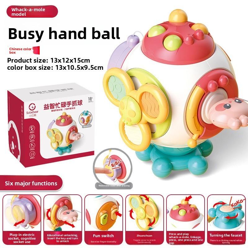 Baby Montessori Handheld Toy With Multisurface Grasp And Sensory Touch For Early Learning Development