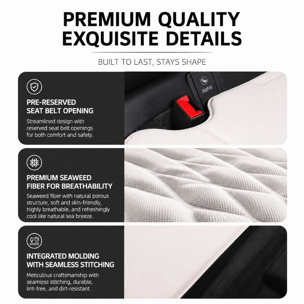 Universal Car Seat Cushions Seaweed Fiber Auto Protector Mat Car Interior Cushion Four Seasons