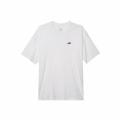 Solid Color Crew Neck Pullover Short-Sleeve T-Shirt for Men In White FQ3763-100