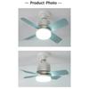 With Remote Control E27 Socket Ceiling Fan Wireless Fans Lighting  Office Garage Restaurant