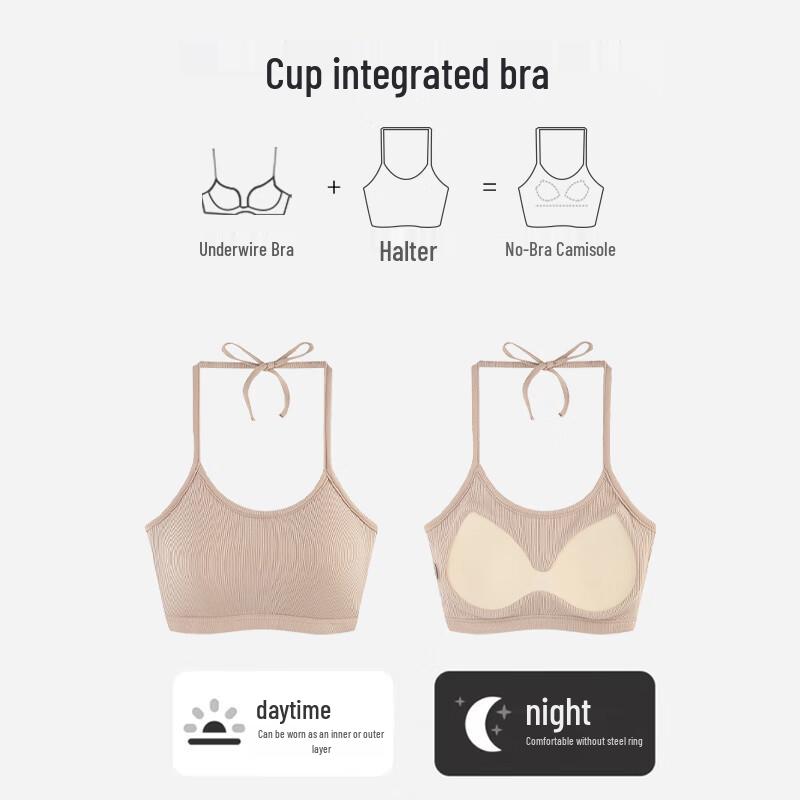 La Chapelle Women s Padded Halter Camisole Tank Top S