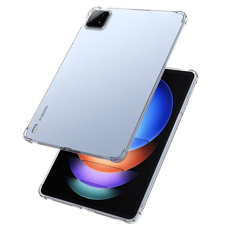 Tablet Case For Xiaomi Pad 6S Pro 12.4 Crystal Transparent Soft TPU Tablet Cover For Xiaomi Pad 6 Max 14 Pad 6 5 Pro Clear Protective iPad Coque Shell
