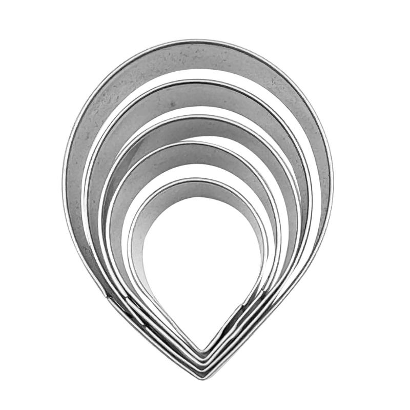 Artistic Cake Decorating Molds and Cutter with Peony/Roses Petals Stainless Steel Baking Mould Baking Tool Set