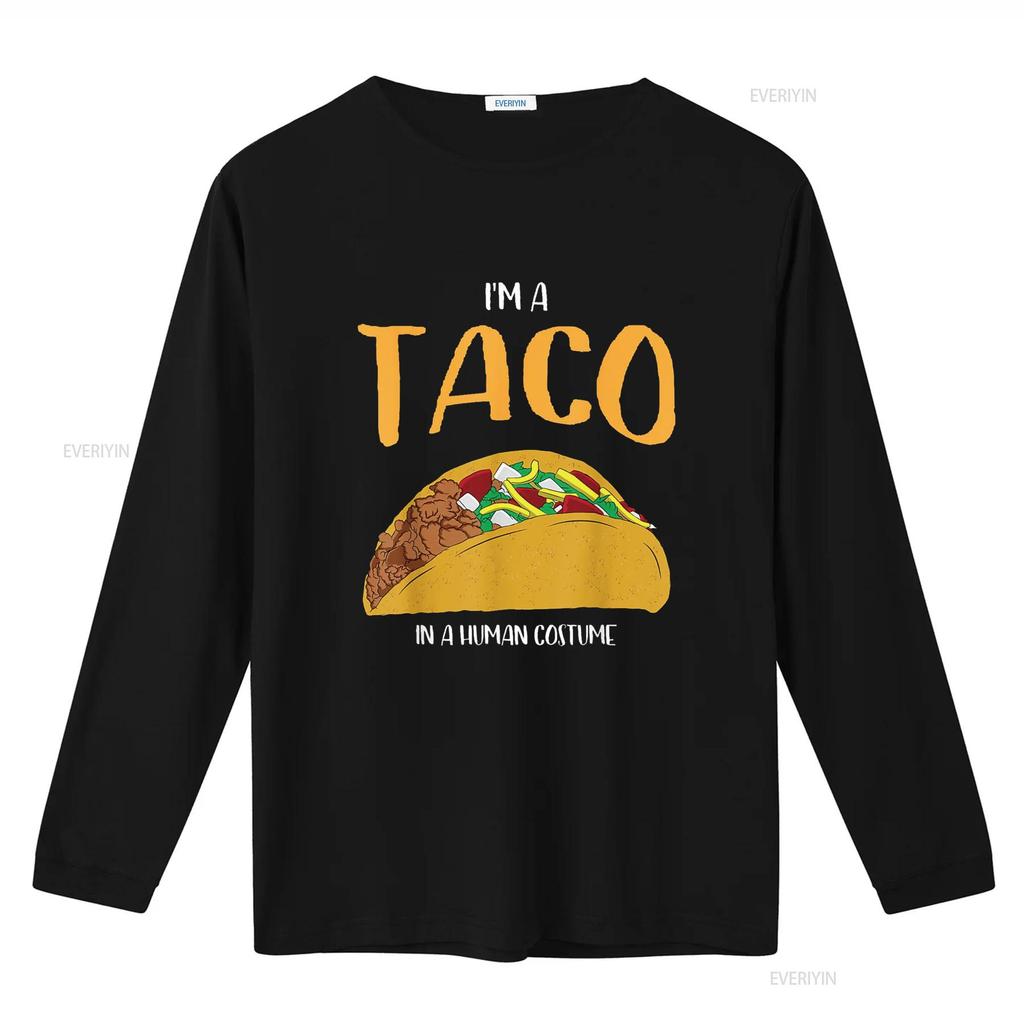 I m a Taco in Human Costume Halloween Cosplay Easy Outfit T Shirt vintage Washed Unisex Soft Breathable Slightly Stylish