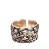 Nieuwe Dominerende, Modieuze en Overdreven Pixiu Ring, Open Ring, Trendy Mannen, Dominerend en Verstelbaar