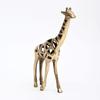 Modern Gold Giraffe Sculpture Handcrafted Aluminum Home Décor