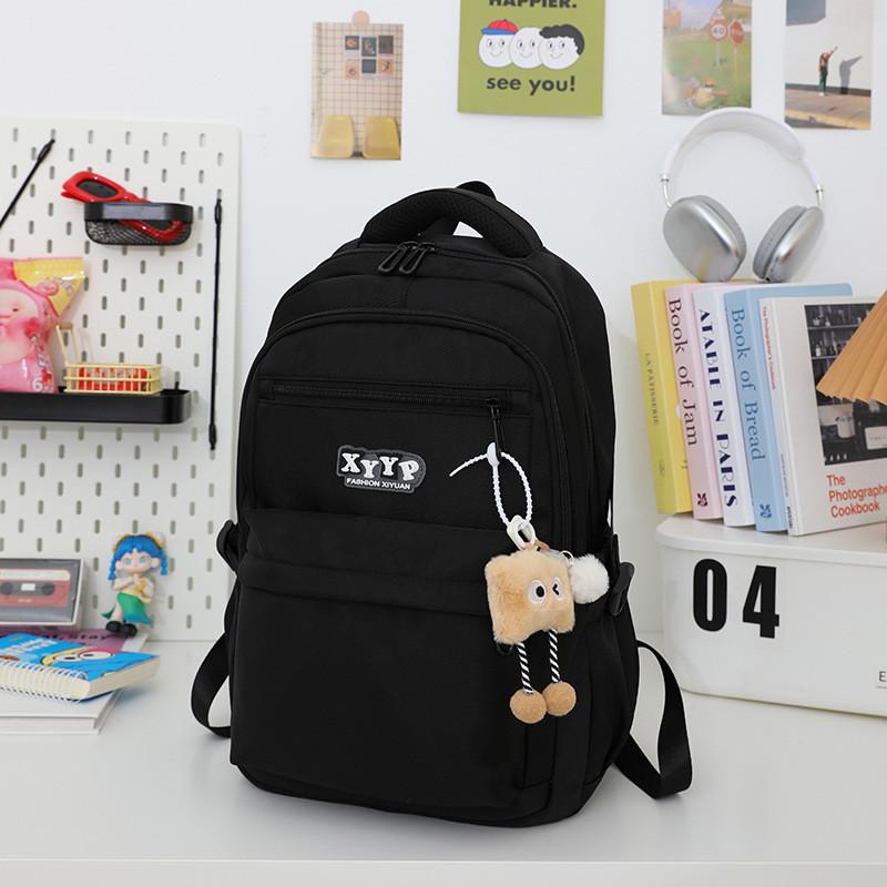 Oxford Cloth Student Backpack With Large Capacity And Arched Shoulder Straps For School Use