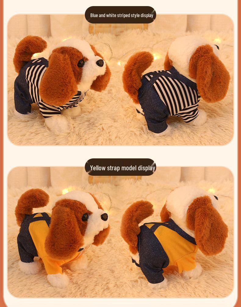 Interactive Plush Puppy: Walking & Barking Electronic Toy Dog for Kids