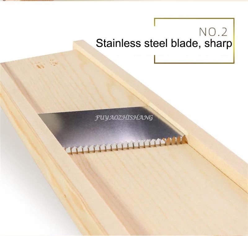 Gemüseschneider, Edelstahlklinge, manueller Zerkleinerer, Kartoffel-, Gurken- und Karottenschneider, Reibe, Wellpappenschneider, Küchenhelfer