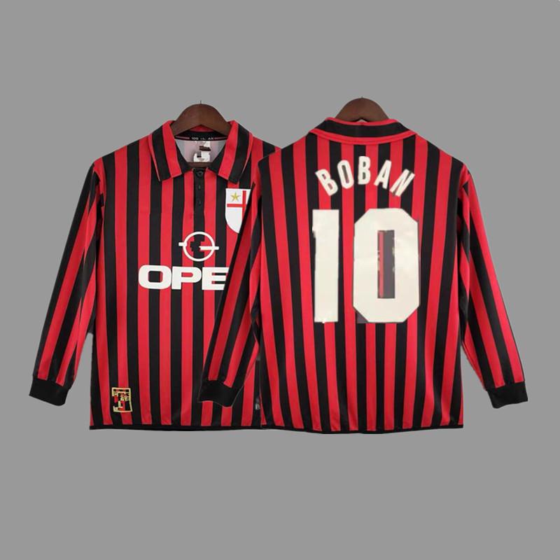 AC vintage jersey football jersey Maldini Tonali Ibka Piatek Shevchenko jersey