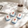 4 Stück Mahjong-Kachel-inspiriertes Stressabbau-Spielzeug für Schreibtisch, Handheld-Fidget-Spiel und Entspannung, geeignet für den Heim- und Bürogebrauch