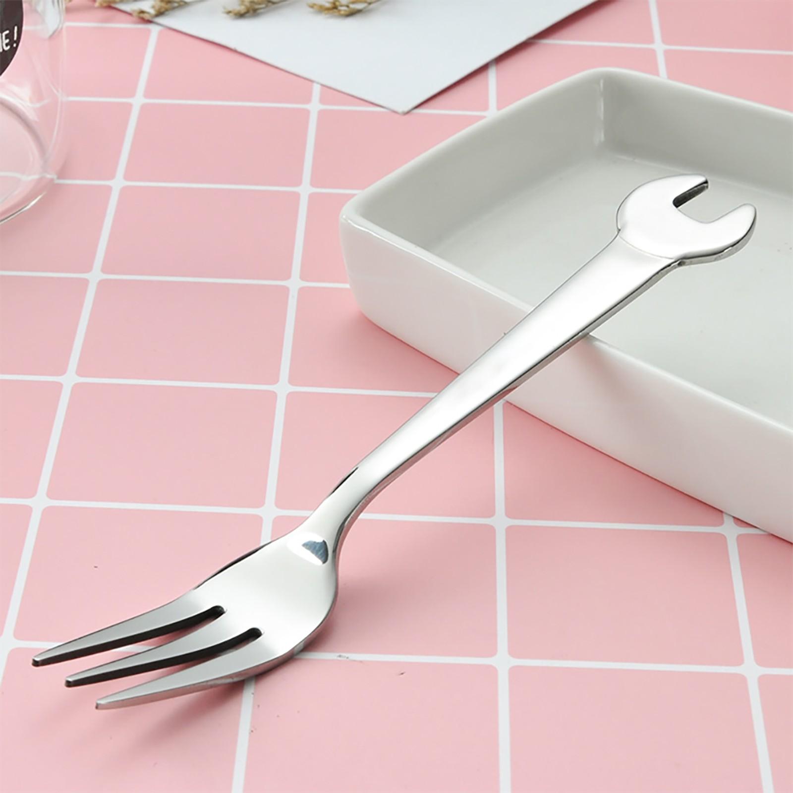 

Форма Посуда Домашняя Кухня Вилка из нержавеющей стали Ложка серебряный