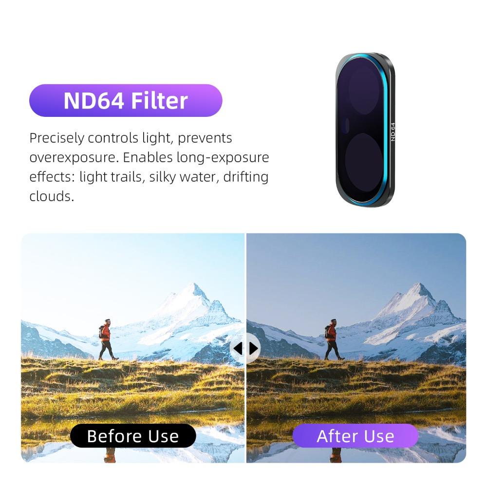 Filtros de Lente Magnéticos de Vidrio Óptico para Accesorios de Cámara Gimbal Insta360 Luna Ultra