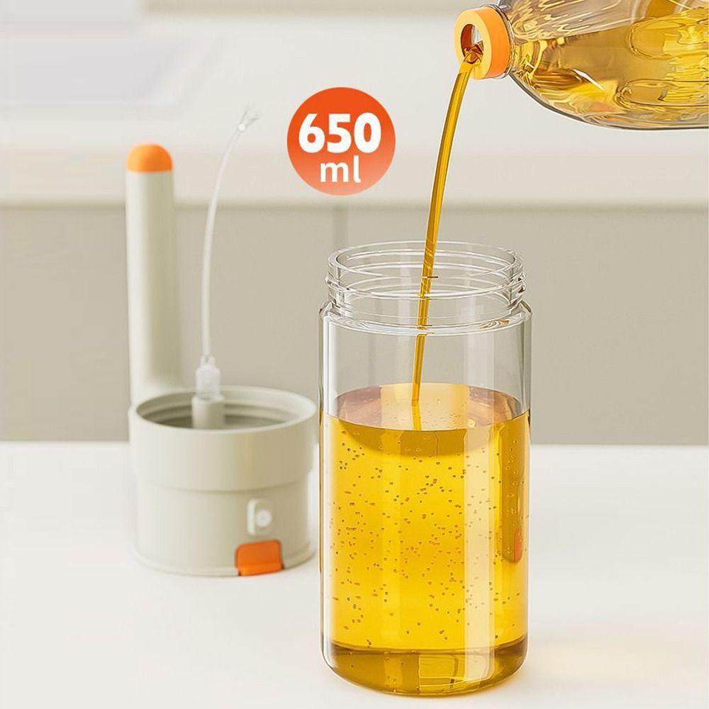 Leak-proof Oil Dispenser Bottle 650ML Kitchen Spray Container Oil Sprayer Dispenser  BBQ Tool