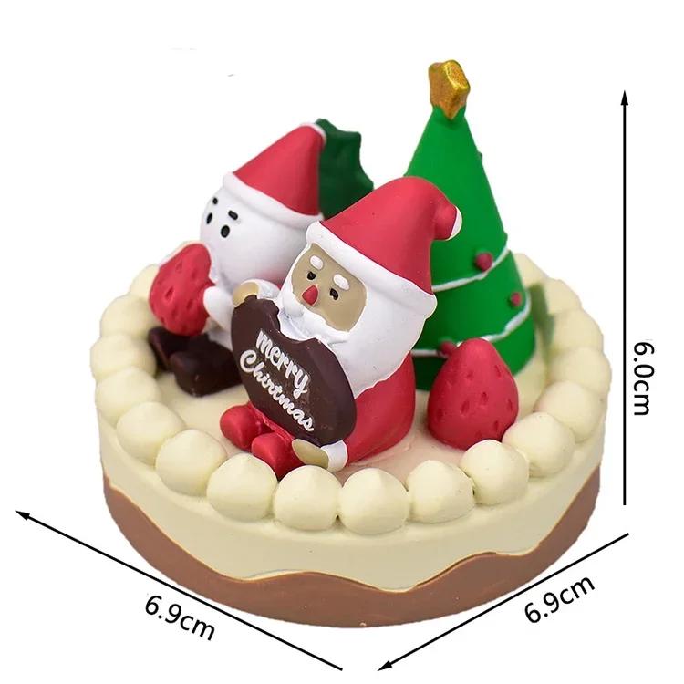 1pc Scene Decoration Christmas Series Bookshelf Decorationt Collectible Home Decoration Garden Resin Craft Toy Bonsai Ornaments