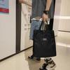 Casual Male Commuting Tote Bag Oxford Cloth Large Capacity Canvas Shoulder Bag Fashi Versatile Portable File Bag Students