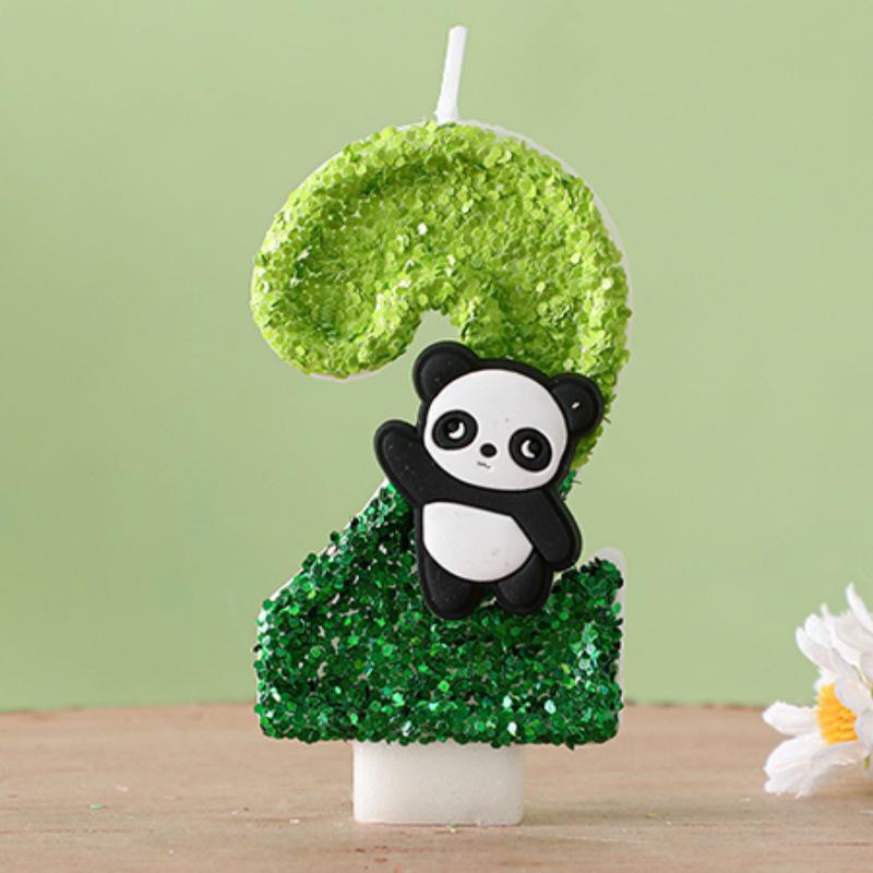 Cute Panda Digital Birthday Cake Party Candles - Hot Selling Item