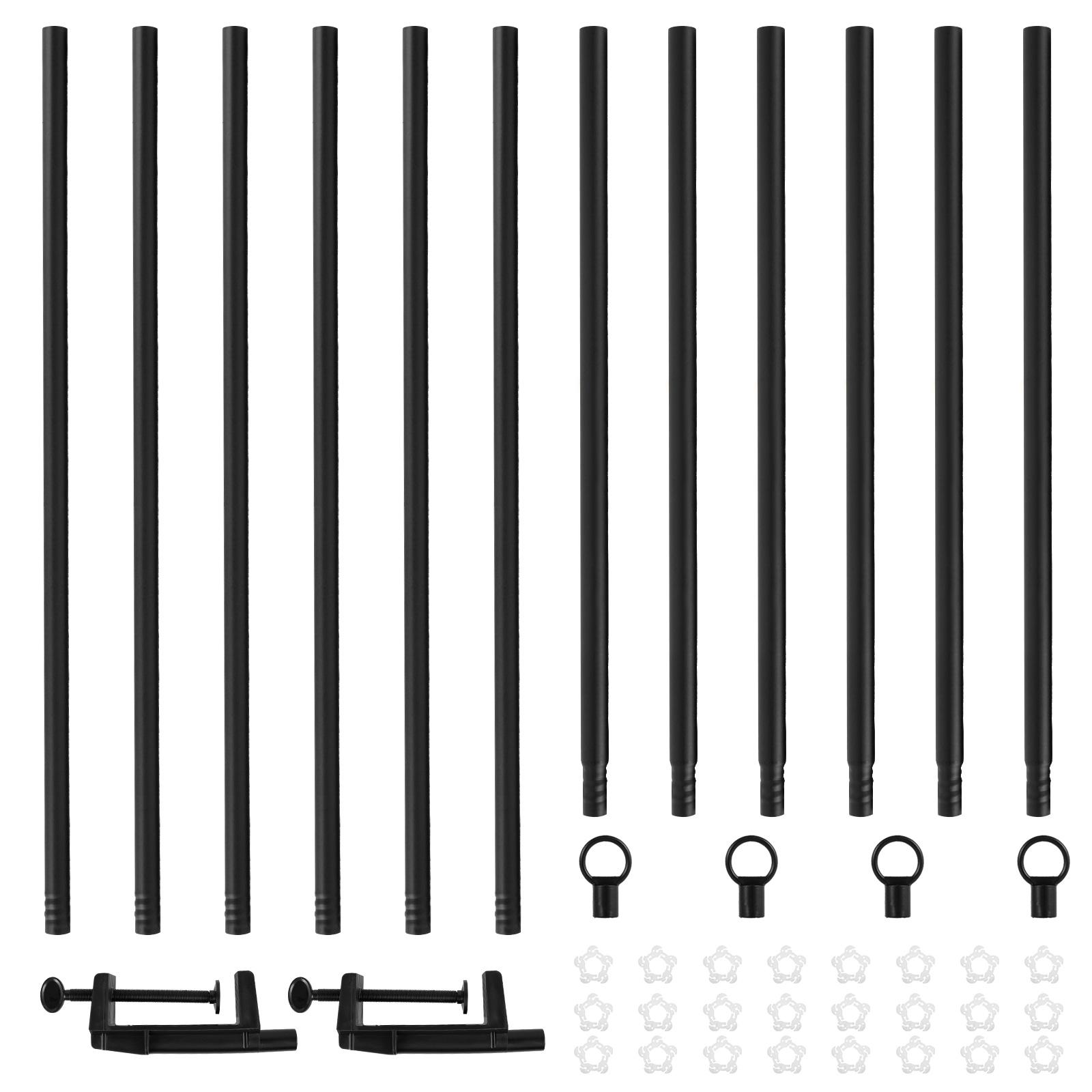 

DIY Arrange Table Arch Adjustable Table Arch Hanging Arched Wedding Decoration Props Secure Over The Table Rod Stand for Parties 246x105cm