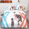 Darling In the Franxx Anime Bedding Set Printed single Comforter Quilt Bed Duvet Cover Pillow Case 3 Pieces Sets Kids Adult Size