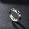 Korean Fashion Celtic Knot Ring Punk Hip Hop Jewelry Stainless Steel Unisex Gift for Men Women Simple Stylish Design
