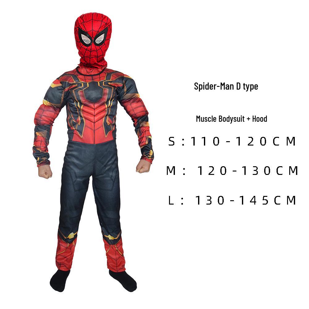 Avengers Wolverine Thor Deadpool Captain America Kids Superhero Muscle Suit Costume