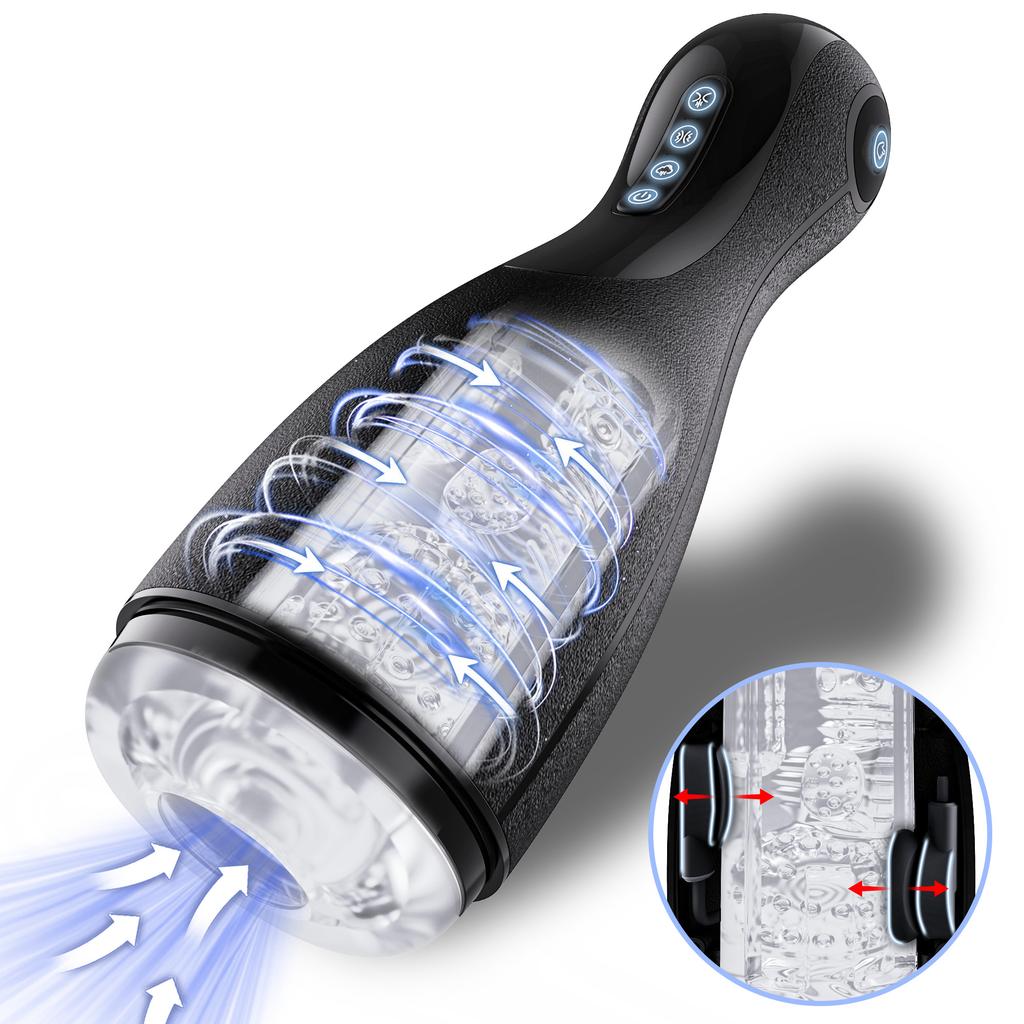 Automatic Male Masturbator Cup Blowjob Masturbation Sex Toy for Man with 3 Squeezing Modes & 3 Suctions & 10 Vibrations Sextoy