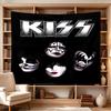 Kiss Band Rock Legends Large Wall Tapestry,Ideal for Office Backdrops, Holiday Gifts, Home Decor (Living Room, Bedroom, Dorm, Parties), and Outdoor Ce