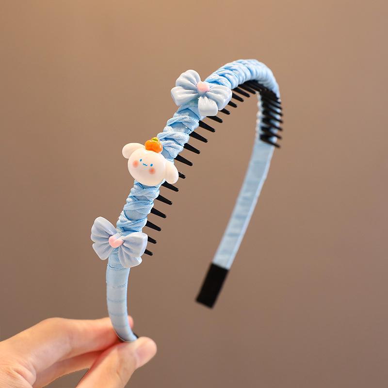 2024 Korean Green Headband & Hairpin for Girls - Trendy Douyin Style High-Value Headdress for Kids