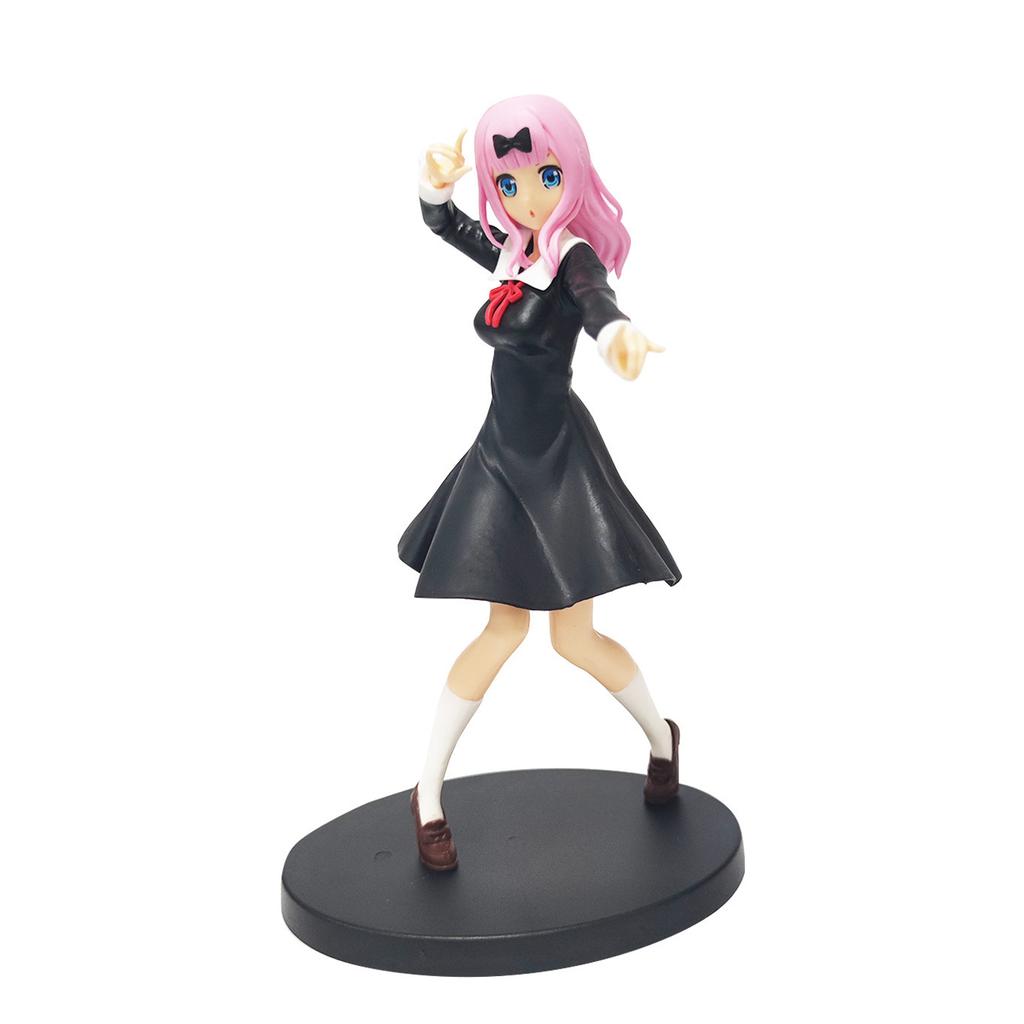 18cm Kaguya-sama Love Is War Anime Figure Shinomiya Kaguya Fujiwara Chika PVC Action Figure Collectibles Model Toy for Gift