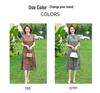2026 New Summer Chinese Style Printed Dress - Fashionable Loose Short-Sleeved Top & Skirt for Middle-Aged Women