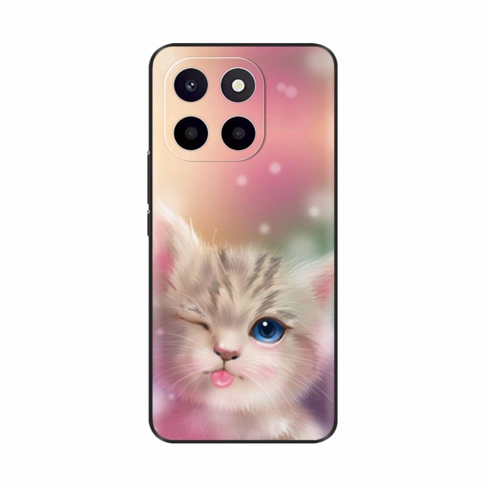 Pro Honor X6c Pouzdro Roztomilé TPU Silikonové Pouzdra na Telefon Pro Honor X6c Zadní Kryt HonorX6c X 6C Tištěná Květina Měkký Silikon Coque Fundas
