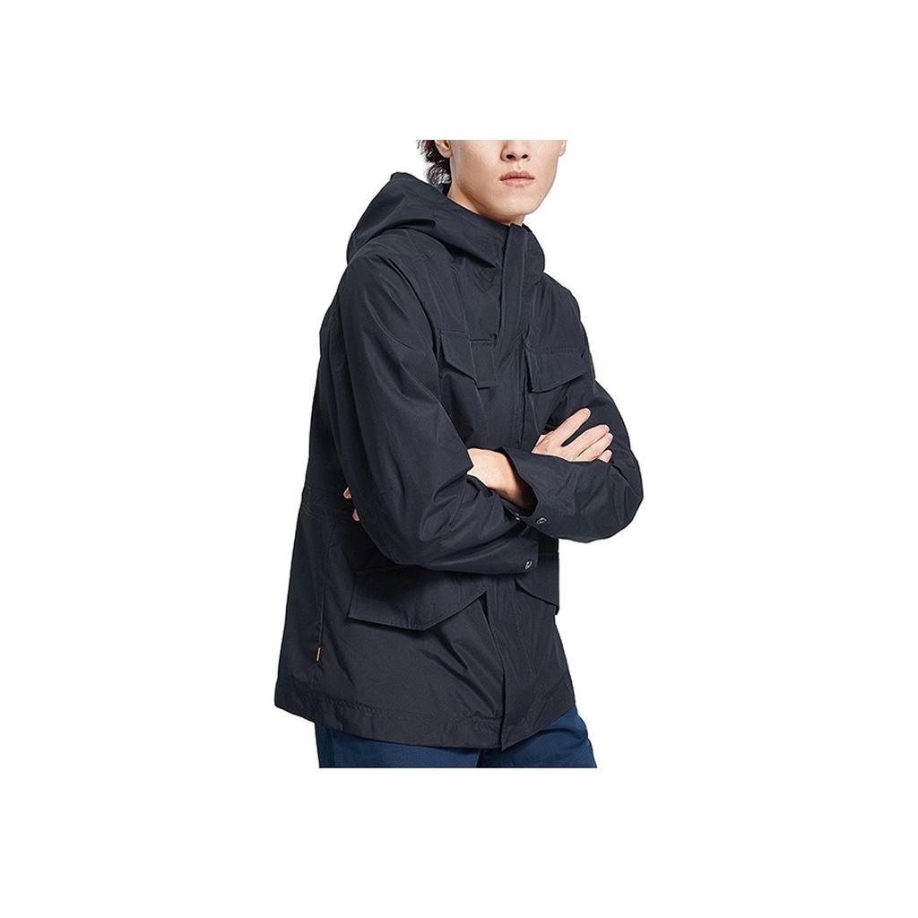 Timberland Casual Windproof Hooded Three-In-One Multi-Pocket Outdoor Work Jacket Men Jackets Black A2EQV-001