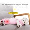 Adjustable Cat Recovery Suit Breathable Solid Color Pet Anti-Lick Suit Soft Comfortable Cat Sterilization Suit Wounds Recovery