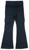 GIRLS' SPORTS BELL PANTS, Combat Trousers, Cotton, NAVY BLUE, YO! 110/116 Ł020B