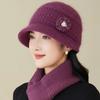 Hat Women's winter warm bucket hat Wool hat Basin hat