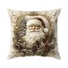 Winter Christmas Cushion Pillowcase Printed Polyester 45x45cm Throw Pillowcover Decorative Sofa Cushion Pillowslip Home Decor
