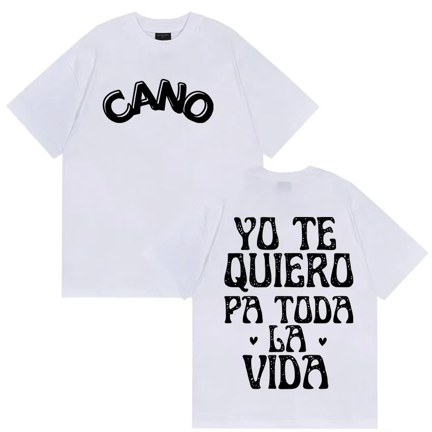 Cano Triana Yo Te Quiero Pa Toda La Vida Tour Merch T Shirts Men Women Harajuku Fashion High Quality Cotton T-Shirt Summer Tops